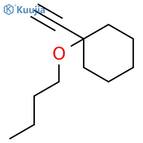 Cyclohexane, 1-butoxy-1-ethynyl- structure