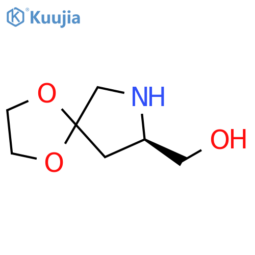 1,4-Dioxa-7-azaspiro[4.4]nonane-8-methanol, (8R)- structure