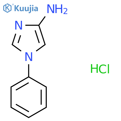 1-Phenyl-1H-imidazol-4-amine hydrochloride structure