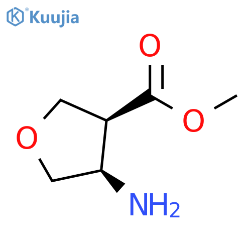 (3S,4R)-4-Amino-tetrahydro-furan-3-carboxylic acid methyl ester structure