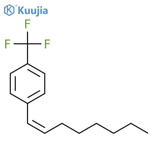 Benzene, 1-(1Z)-1-octenyl-4-(trifluoromethyl)- structure