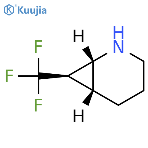 (1R,6R,7R)-7-(trifluoromethyl)-2-azabicyclo[4.1.0]heptane structure
