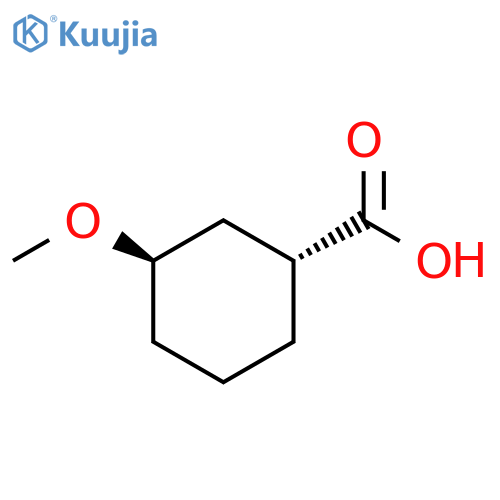 (1R,3R)-3-methoxycyclohexane-1-carboxylic acid structure