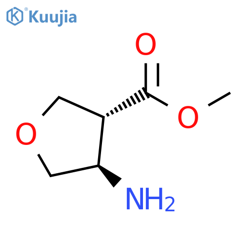(3R,4R)-4-Amino-tetrahydro-furan-3-carboxylic acid methyl ester structure