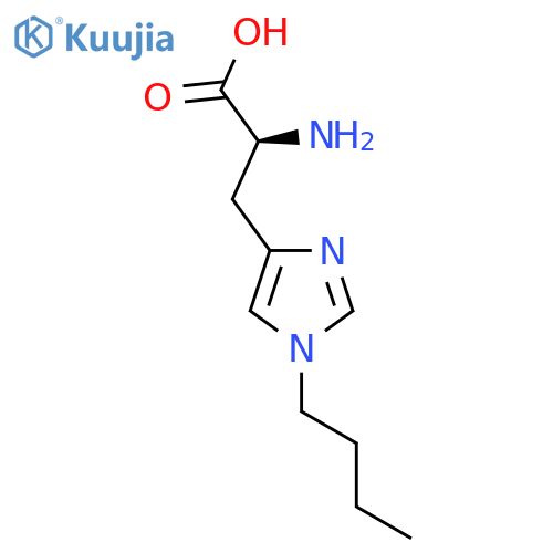 (2S)-2-amino-3-(1-butyl-1H-imidazol-4-yl)propanoic acid structure