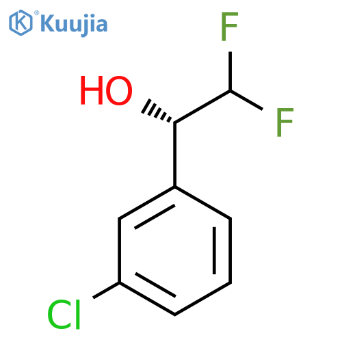 (1S)-1-(3-Chlorophenyl)-2,2-difluoroethanol structure