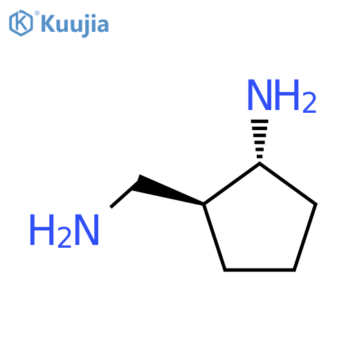 (1R,2S)-2-(aminomethyl)cyclopentan-1-amine structure