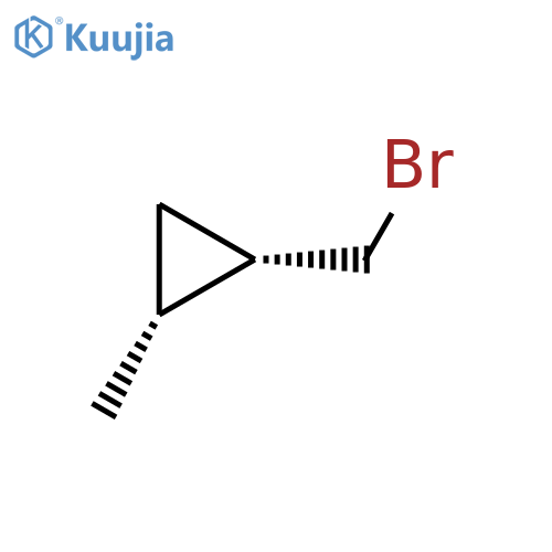 (1S,2R)-1-(bromomethyl)-2-methyl-cyclopropane structure