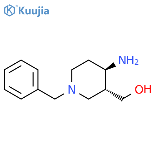 3-Piperidinemethanol, 4-amino-1-(phenylmethyl)-, (3R,4R)- structure