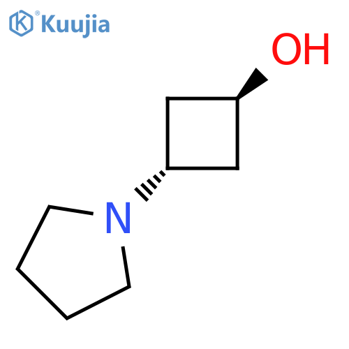 Cyclobutanol, 3-(1-pyrrolidinyl)-, trans- structure