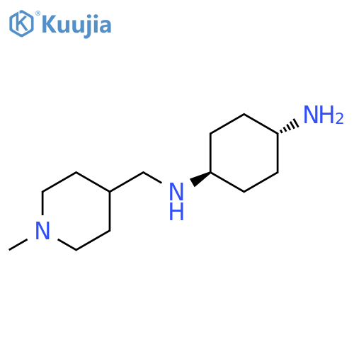 1,4-Cyclohexanediamine, N1-[(1-methyl-4-piperidinyl)methyl]-, trans- structure