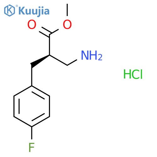 (R)-Methyl 3-amino-2-(4-fluorobenzyl)propanoate hydrochloride structure