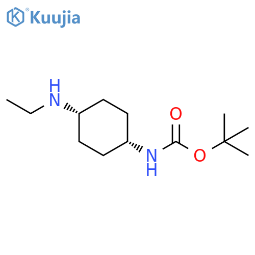 tert-butyl ((1s,4s)-4-(ethylamino)cyclohexyl)carbamate structure
