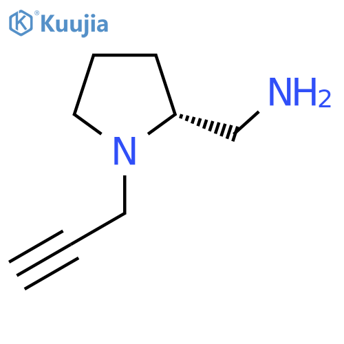 [(2R)-1-(prop-2-yn-1-yl)pyrrolidin-2-yl]methanamine structure