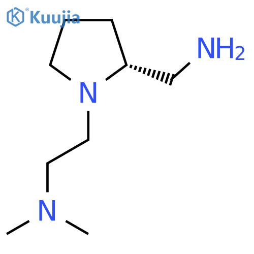 [(2R)-1-[2-(dimethylamino)ethyl]pyrrolidin-2-yl]methanamine structure