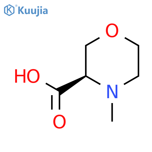 (3R)-4-Methyl-morpholine-3-carboxylic acid structure