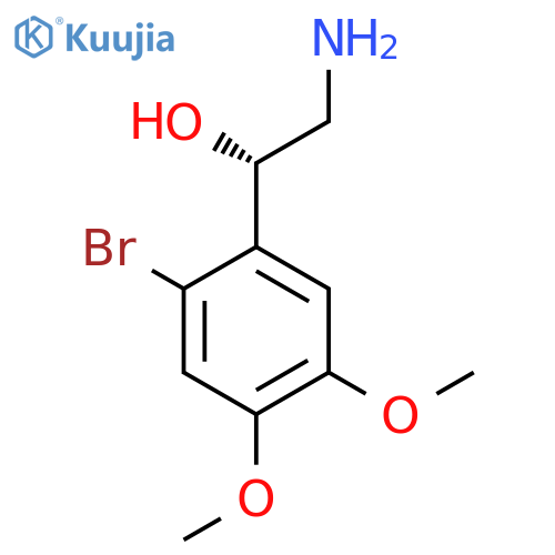 (1S)-2-amino-1-(2-bromo-4,5-dimethoxyphenyl)ethan-1-ol structure