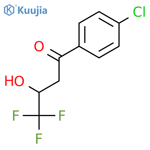 1-Butanone, 1-(4-chlorophenyl)-4,4,4-trifluoro-3-hydroxy- structure