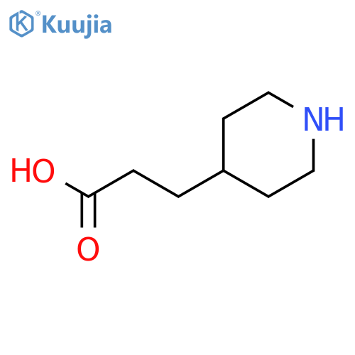 3-(piperidin-4-yl)propanoic acid structure