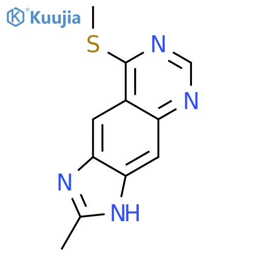 1H-Imidazo[4,5-g]quinazoline, 2-methyl-8-(methylthio)- structure