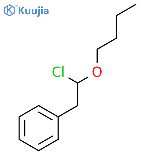 Benzene, (2-butoxy-2-chloroethyl)- structure