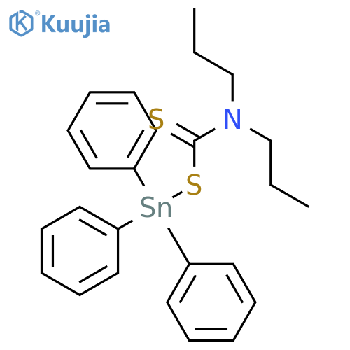 Stannane, [[(dipropylamino)thioxomethyl]thio]triphenyl- structure