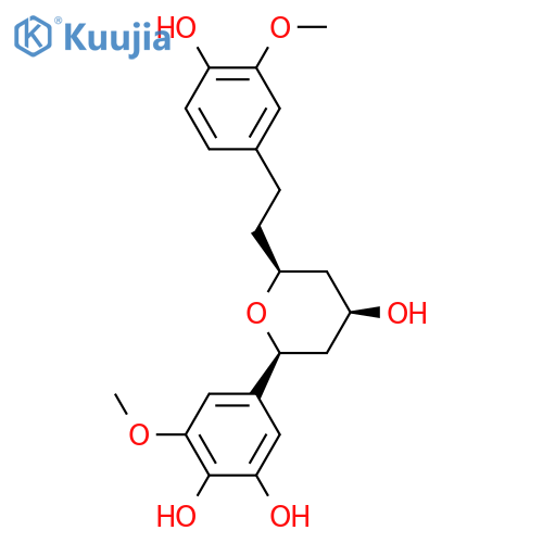 1,5-Epoxy-3-hydroxy-1-(3,4-dihydroxy-5-methoxyphenyl)-7-(4-hydroxy-3-methoxyphenyl)heptane structure