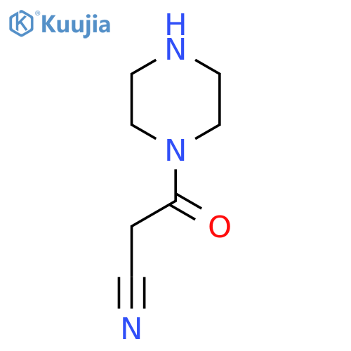 3-oxo-3-(piperazin-1-yl)propanenitrile structure