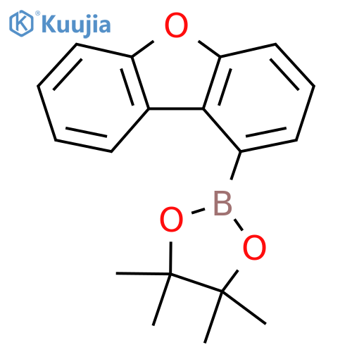2-(Dibenzo[b,d]furan-1-yl)-4,4,5,5-tetramethyl-1,3,2-dioxaborolane structure