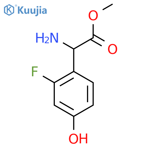 Methyl 2-amino-2-(2-fluoro-4-hydroxyphenyl)acetate structure