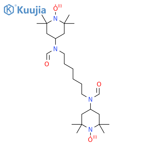 4,4'-[1,6-Hexanediylbis(formylimino)]bis[2,2,6,6-tetramethyl-1-piperidinyloxy] structure