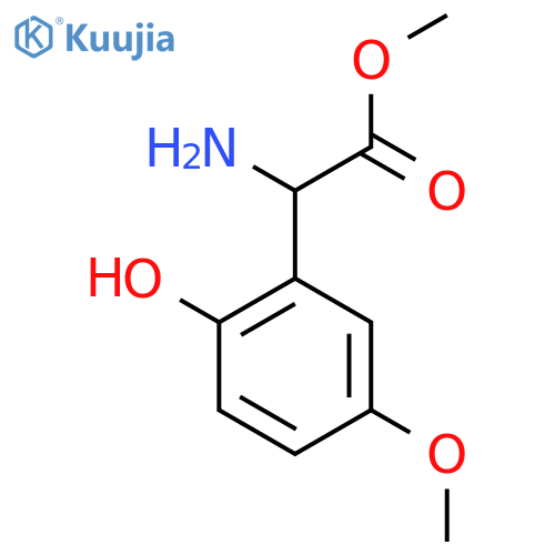 Methyl 2-amino-2-(2-hydroxy-5-methoxyphenyl)acetate structure