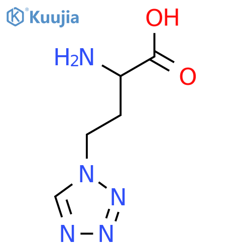 2-amino-4-(1H-1,2,3,4-tetrazol-1-yl)butanoic acid structure