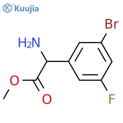 Methyl 2-amino-2-(3-bromo-5-fluorophenyl)acetate structure