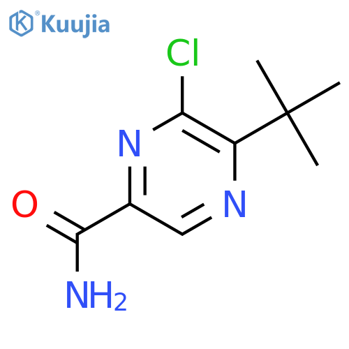 5-(tert-Butyl)-6-chloropyrazine-2-carboxamide structure