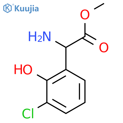 METHYL 2-AMINO-2-(3-CHLORO-2-HYDROXYPHENYL)ACETATE structure