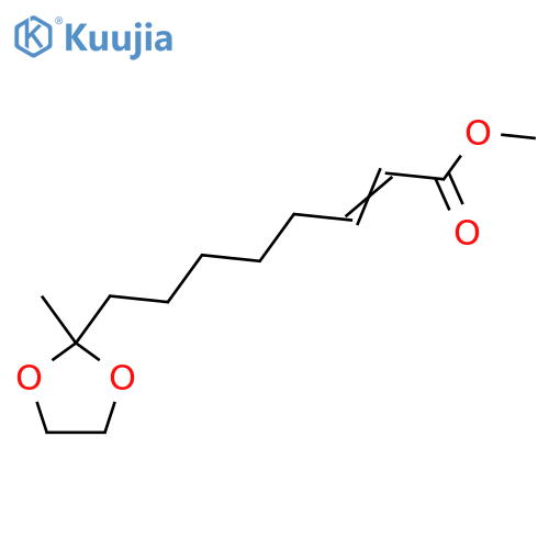 Methyl 8-(2-methyl-1,3-dioxolan-2-yl)oct-2-enoate structure