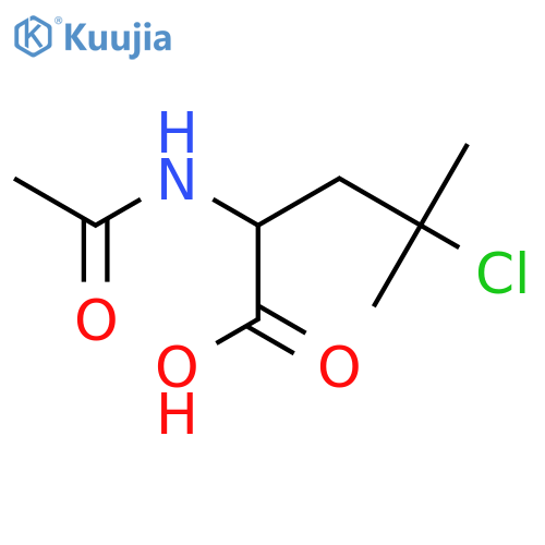 4-Chloro-2-acetamido-4-methylpentanoic acid structure