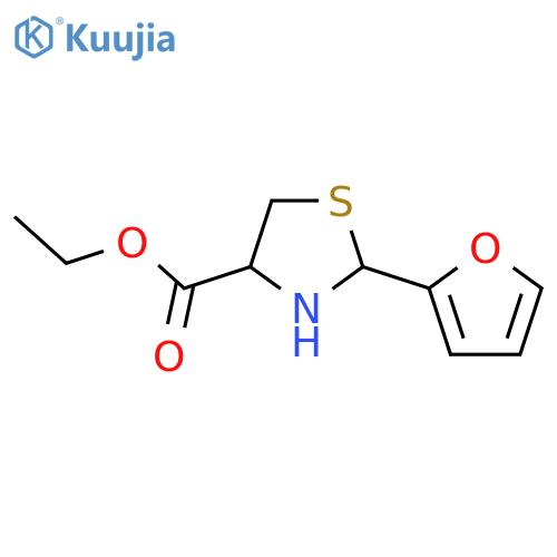 Ethyl 2-(furan-2-YL)-1,3-thiazolidine-4-carboxylate structure