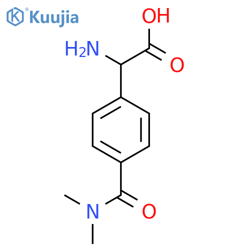 2-Amino-2-[4-(dimethylcarbamoyl)phenyl]acetic acid structure