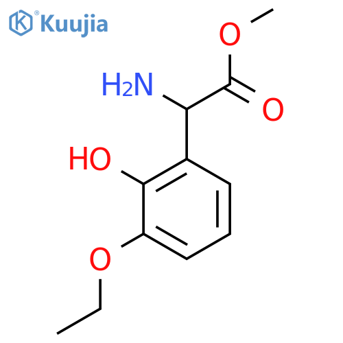 Methyl 2-amino-2-(3-ethoxy-2-hydroxyphenyl)acetate structure