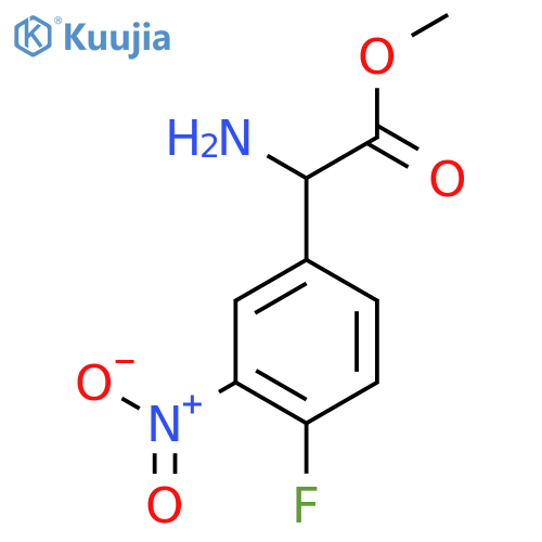 Methyl 2-amino-2-(4-fluoro-3-nitrophenyl)acetate structure