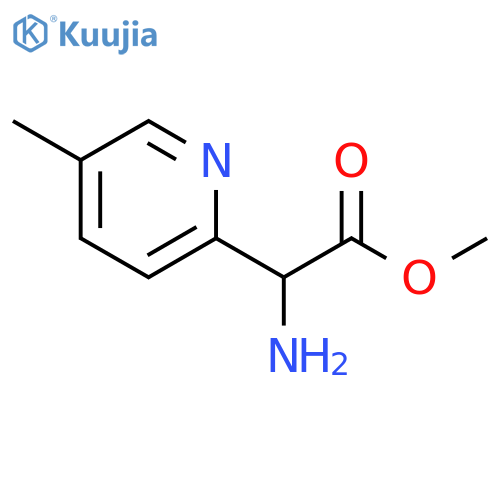 methyl 2-amino-2-(5-methylpyridin-2-yl)acetate structure