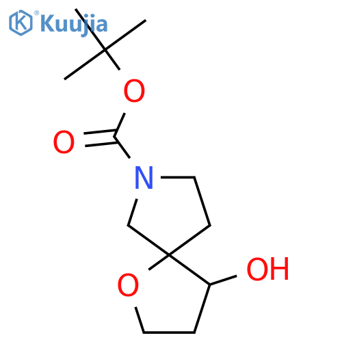 TERT-BUTYL 4-HYDROXY-1-OXA-7-AZASPIRO[4.4]NONANE-7-CARBOXYLATE structure