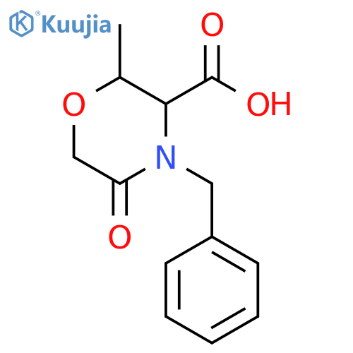 3-Morpholinecarboxylic acid, 2-methyl-5-oxo-4-(phenylmethyl)- structure