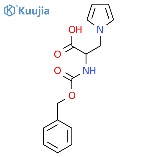 2-{[(benzyloxy)carbonyl]amino}-3-(1H-pyrrol-1-yl)propanoic acid structure