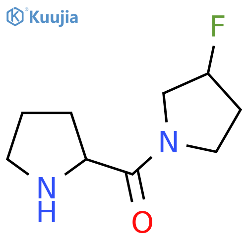 3-fluoro-1-(pyrrolidine-2-carbonyl)pyrrolidine structure