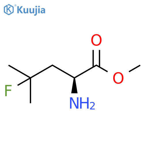 methyl 2-amino-4-fluoro-4-methylpentanoate structure