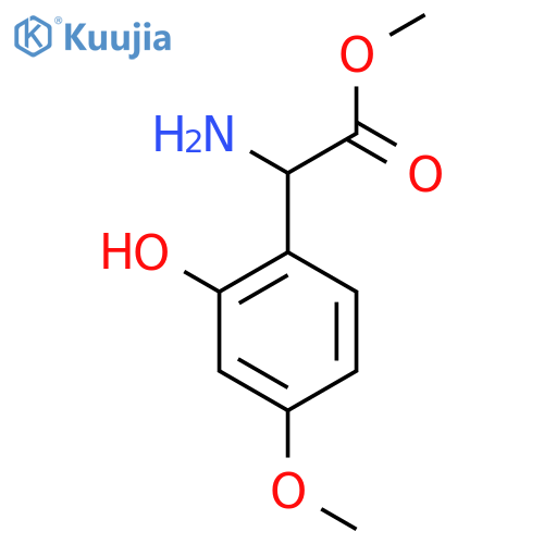 Methyl 2-amino-2-(2-hydroxy-4-methoxyphenyl)acetate structure