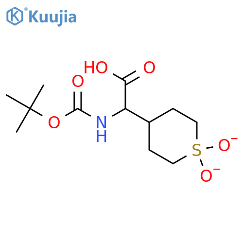 2-{[(tert-butoxy)carbonyl]amino}-2-(1,1-dioxo-1λ?-thian-4-yl)acetic acid structure